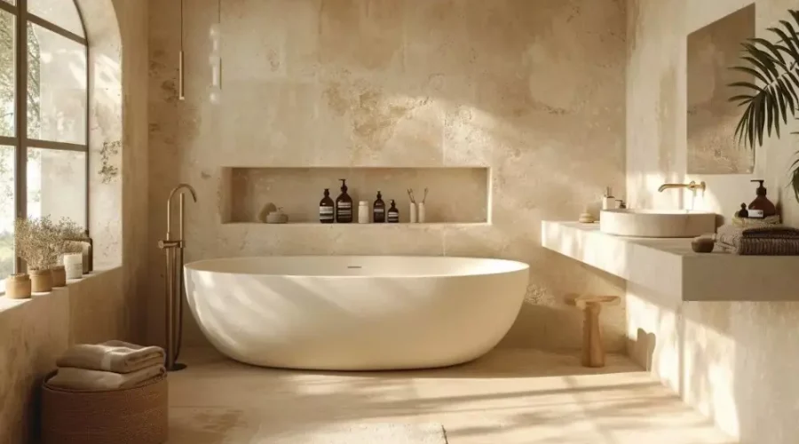 alternative au carrelage dans une salle de bain